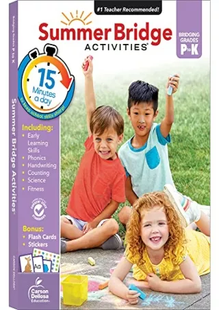 $PDF$/READ/DOWNLOAD Summer Bridge Activities Preschool to Kindergarten Workbooks, Phonics,