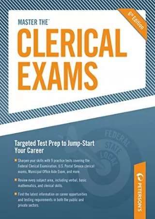 $PDF$/READ/DOWNLOAD Master the Clerical Exams