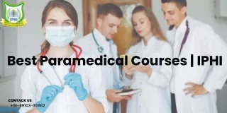 Best Paramedical Courses  IPHI