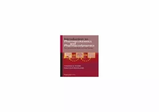 [EBOOK] DOWNLOAD Introduction to Pharmacokinetics and Pharmacodynamics
