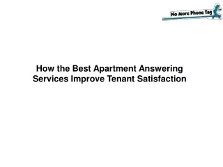 How the Best Apartment Answering Services Improve Tenant Satisfaction