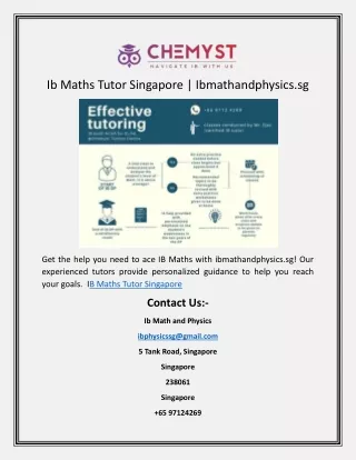 ib maths tutor singapore ibmathandphysics sg
