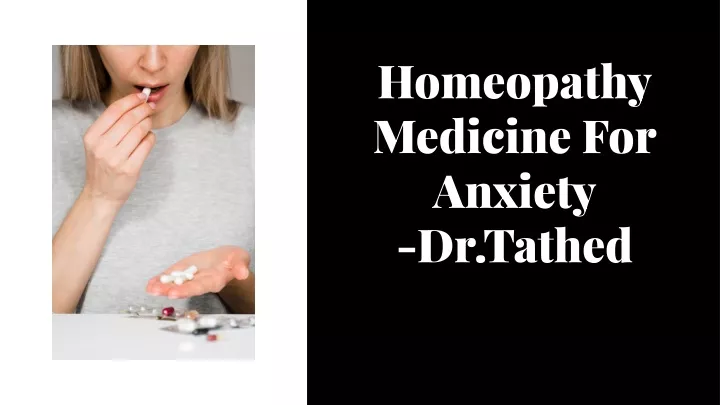 homeopathy medicine for anxiety dr tathed