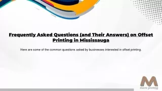 Frequently Asked Questions About Offset Printing Answered