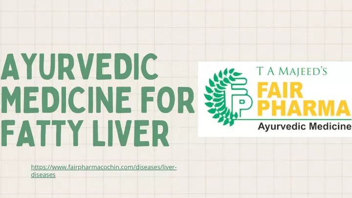 ayurvedic medicine for fatty liver