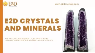 E2D Crystals and Minerals