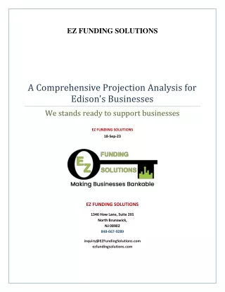 A Comprehensive Projection Analysis for Edison's Businesses