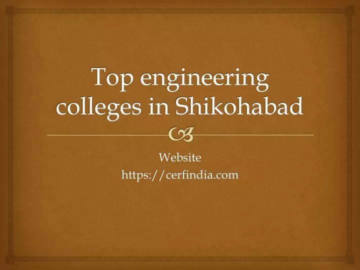 top engineering colleges in shikohabad