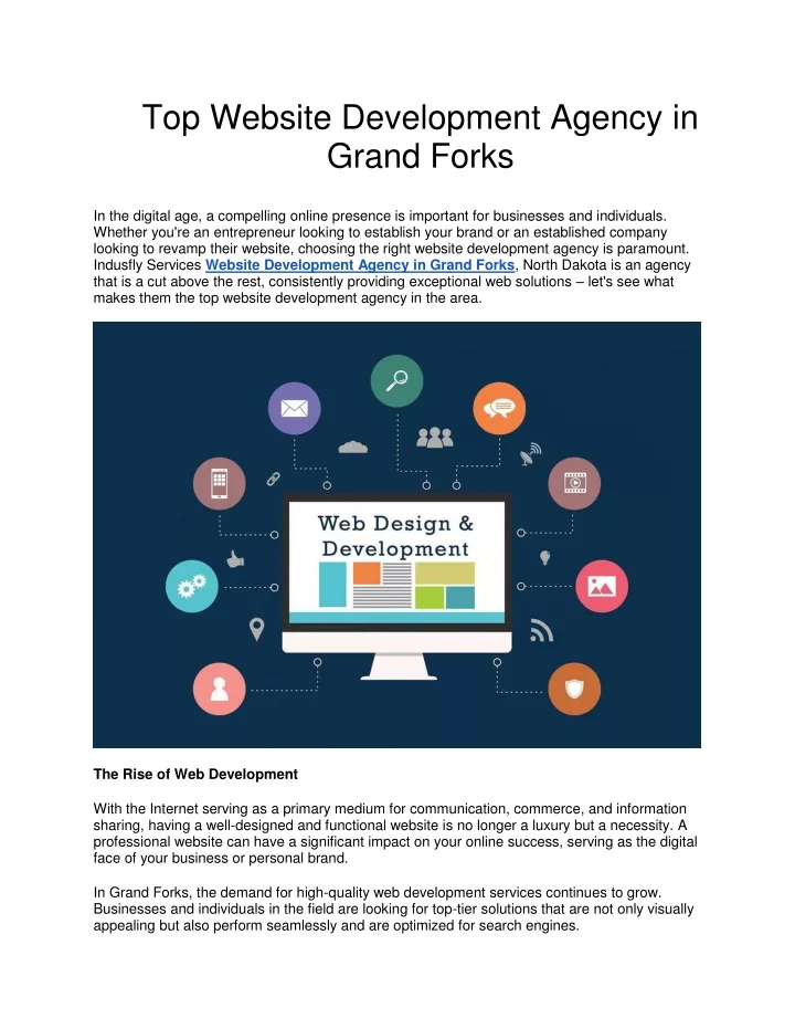top website development agency in grand forks
