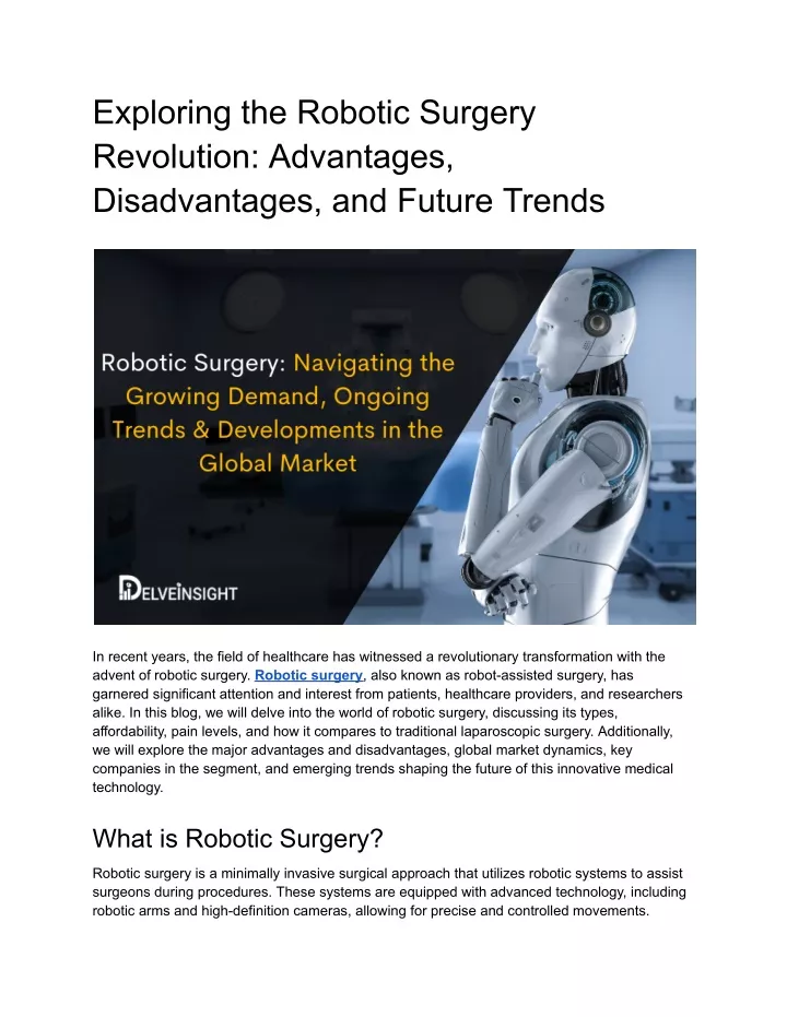 exploring the robotic surgery revolution