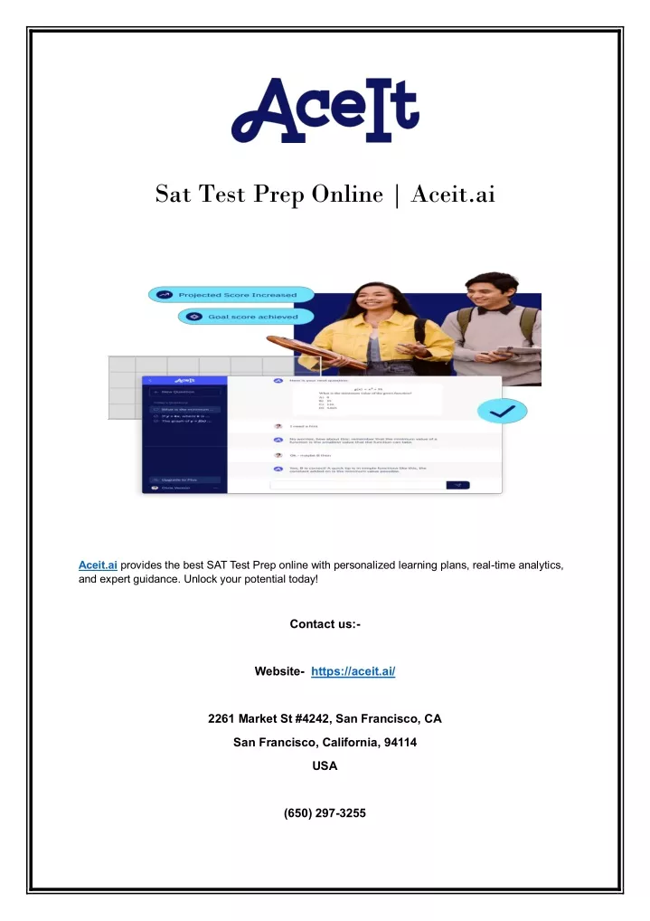 sat test prep online aceit ai