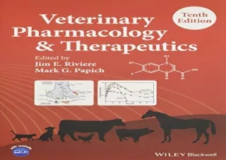 FREE READ (PDF) Veterinary pharmacology and therapeutics