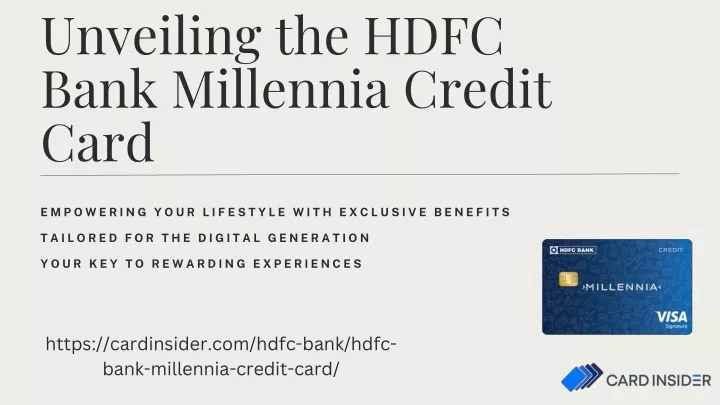 unveiling the hdfc bank millennia credit card