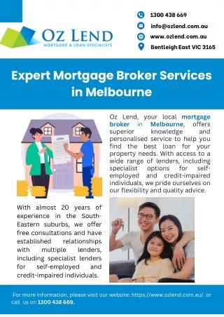 Expert Mortgage Broker Services in Melbourne