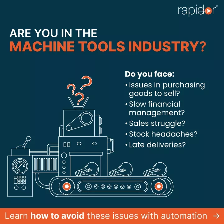 are you in the machine tools industry