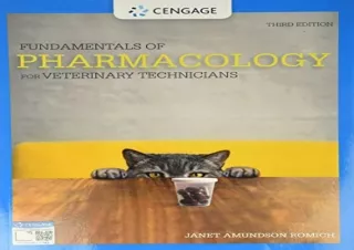 FREE READ (PDF) Fundamentals of Pharmacology for Veterinary Technicians (MindTap Course List)
