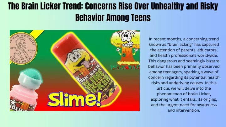 the brain licker trend concerns rise over