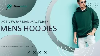 Men's Hoodies Collection is now out at Activewear Manufacturer Only For You