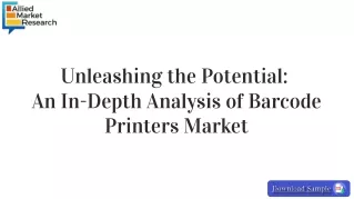 Barcode Printers Market Expected to Grow $13,510.6 Million By 2032
