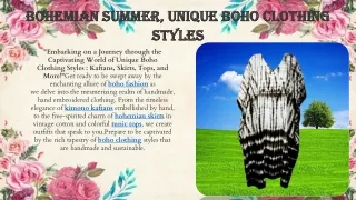 bohemian summer unique boho clothing styles