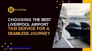Choosing the Best Liverpool Airport Taxi Service for a Seamless Journey