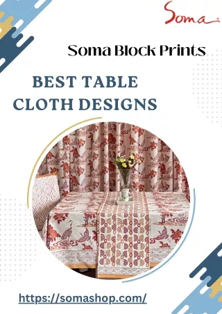 Shop Online Hand Block Printed Cotton Table Cover
