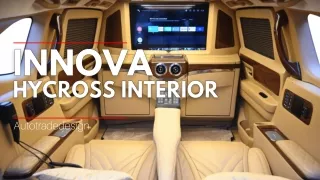 Innova Hycross interior modified luxurious lounge by Autotrade Design