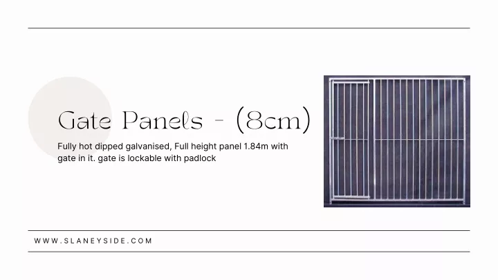 gate panels 8cm