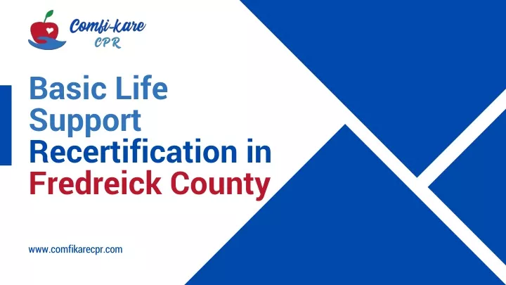 basic life support recertification in fredreick