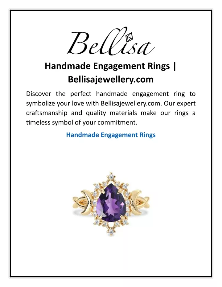 handmade engagement rings bellisajewellery com