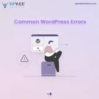 Common WordPress errors