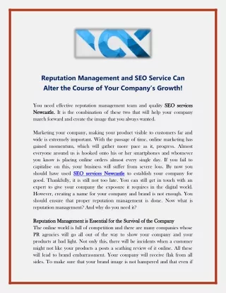 Reputation Management and SEO Service Can Alter the Course of Your Company’s Growth