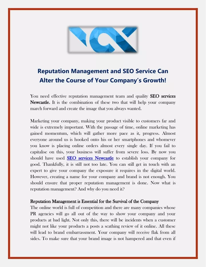 reputation management and seo service can alter