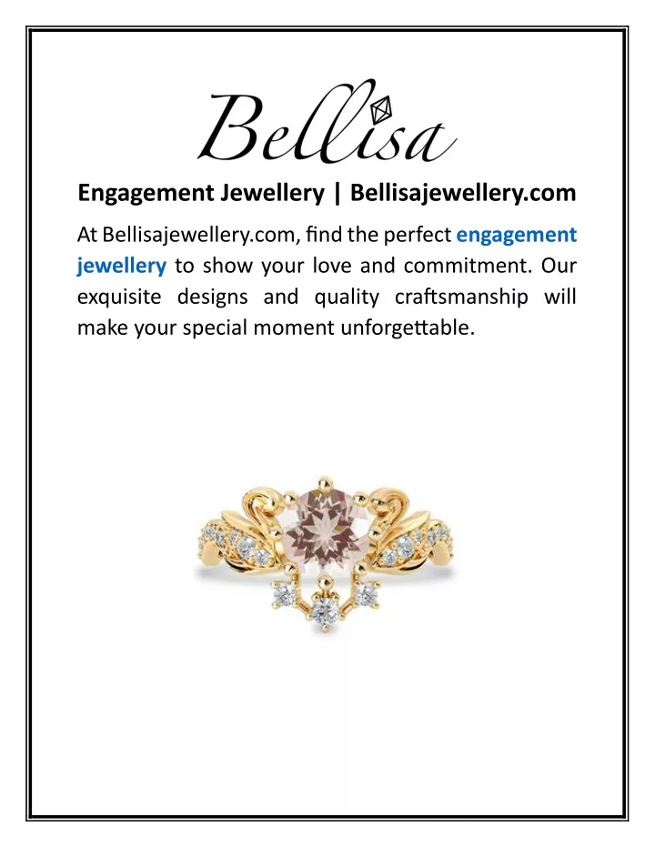 engagement jewellery bellisajewellery com
