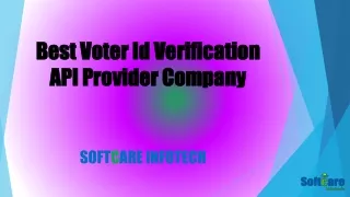 Top Voter ID Verification API Provider Company in India