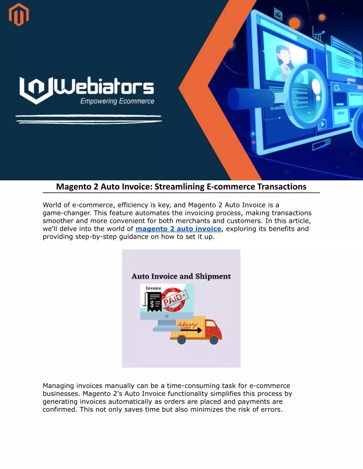 magento 2 auto invoice streamlining e commerce