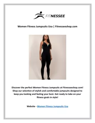 Women Fitness Jumpsuits Usa | Fitnesseeshop.com