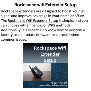Rockspace wifi Extender Setup