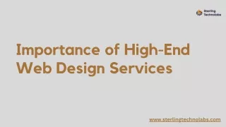 importance of high end web design services