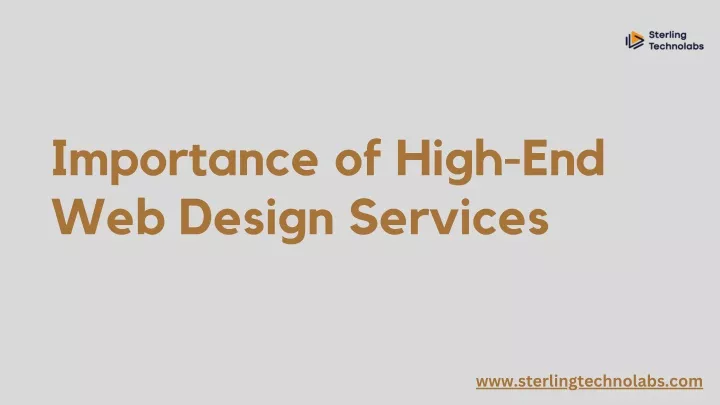 importance of high end web design services
