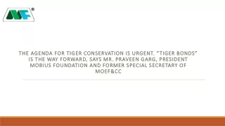 Tiger Talk: A Roaring Dialogue on Tiger Conservation - Mobius Foundation