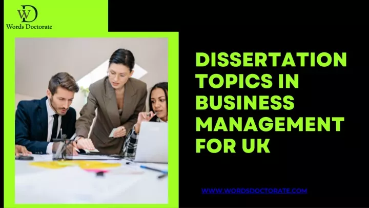 business management dissertation topics uk