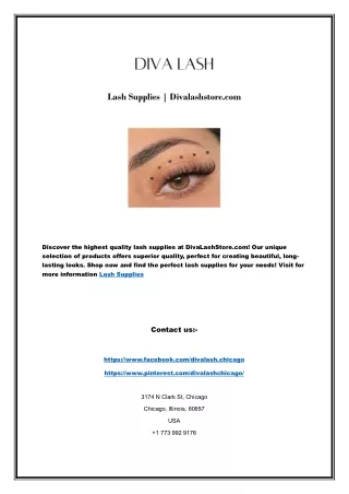 Online Eyelash Extension Accessories | Divalashstore.com