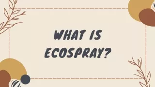 What is Ecospray?
