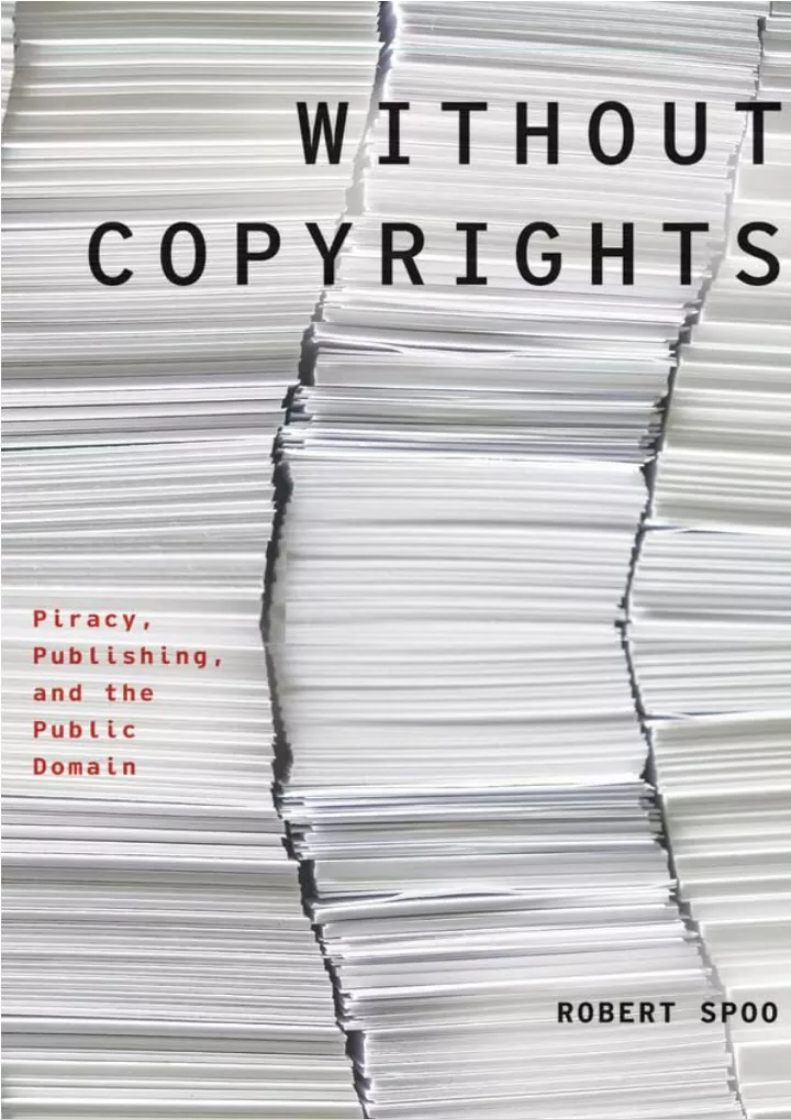 without copyrights piracy publishing