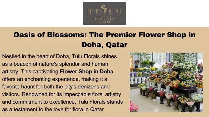 oasis of blossoms the premier flower shop in doha