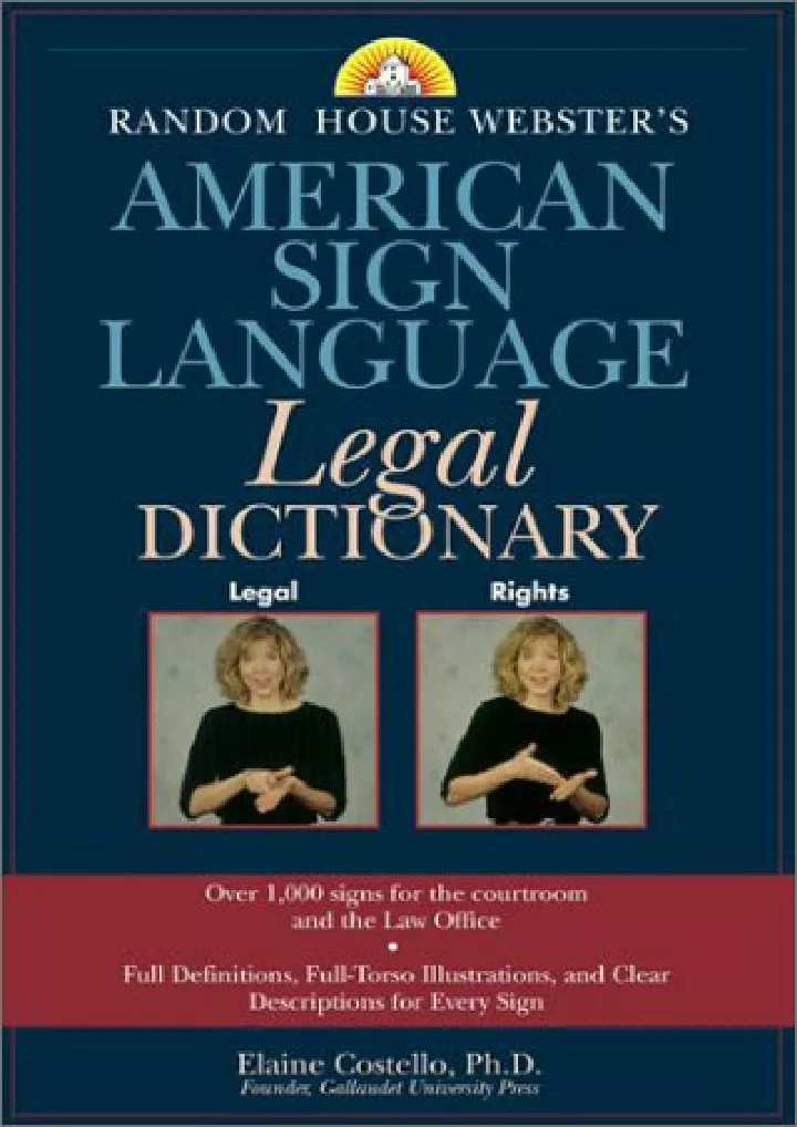 random house webster s american sign language