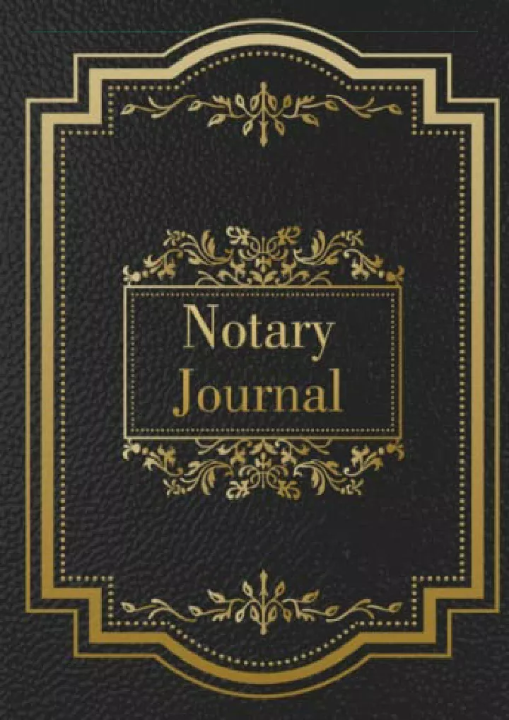 notary log book official public record book