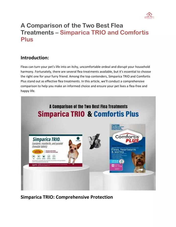 a comparison of the two best flea treatments