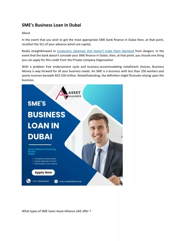 sme s business loan in dubai